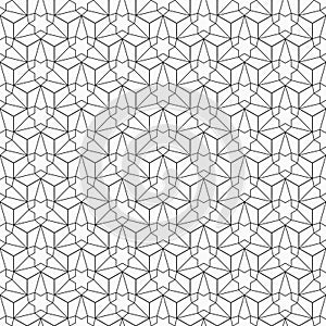 Abstract seamless pattern. Arabic latice ornament