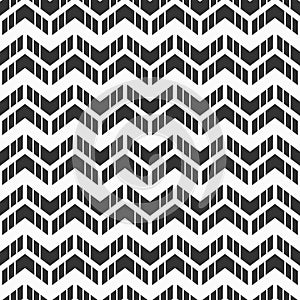 Abstract seamless pattern of arrows. Rhythmic structure of herringbone.