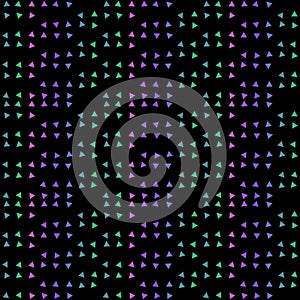 Abstract seamless pattern background with multi-colored varied triangles.