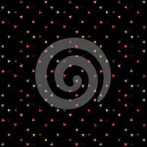 Abstract seamless pattern background with multi-colored varied triangles.