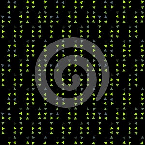 Abstract seamless pattern background with multi-colored varied triangles.