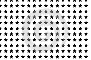 Abstract seamless pattern black star on white background design