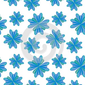 Abstract seamless pattern, blue color