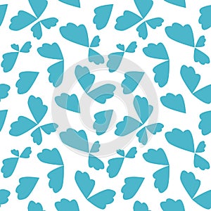 Abstract seamless pattern, blue color