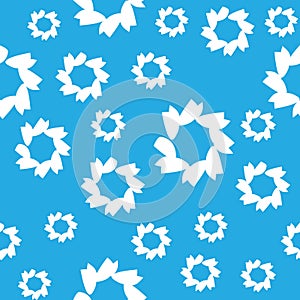 Abstract seamless pattern, blue color