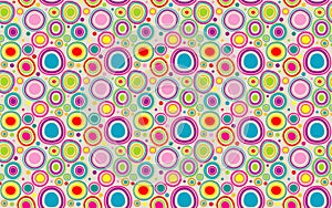 Abstract Seamless Pattern with Colorful Circles