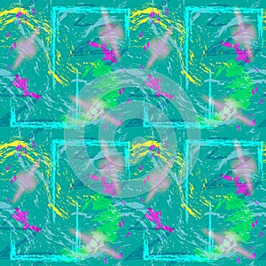 Abstract seamless pattern. Colorful grange texture.