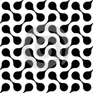 Abstract seamless pattern of connected dots