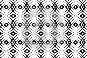 abstract seamless pattern design template. curve, circle and diagonal square shape