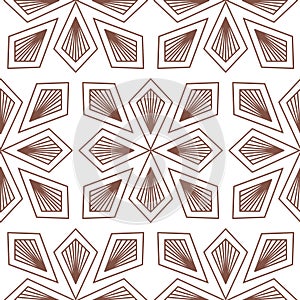 Abstract seamless pattern with floral motif, vector illustration for textile and decoration design