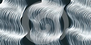 Abstract seamless wave line pattern background