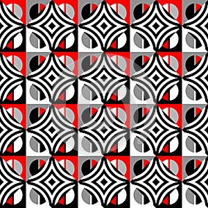 Abstract seamless pattern. Geometric regular pattern. Vector image.
