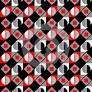 Abstract seamless pattern. Geometric regular pattern. Vector image.