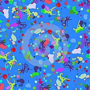 Abstract seamless pattern for girls, boys, clothes.