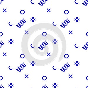 Abstract seamless pattern for girls, boys, clothes. Creative background with dots, geometric figures Funny wallpaper for te