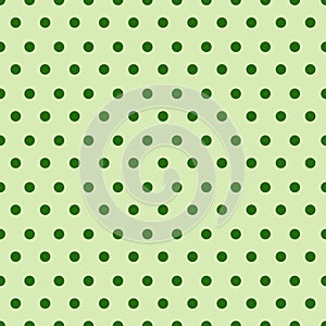 Abstract Seamless Pattern With Green Dots Background Cute Ornament For Patrick Day Holiday