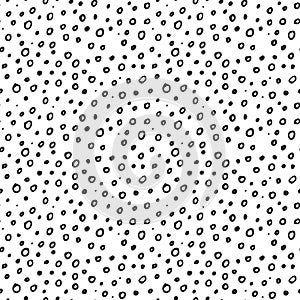 Abstract seamless pattern, handdrawn circles