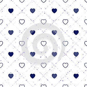 Abstract seamless pattern with hearts. Valetines day, birthday o