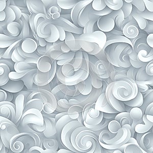 Abstract Seamless Pattern Light Grey and White