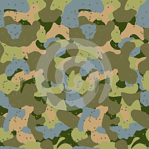 Abstract seamless pattern, military khaki protective coloring