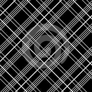 Abstract Seamless Pattern with Plaid Fabric on a black background.