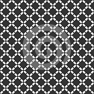 Abstract seamless pattern. Regularly repeating rhombuses made of geometric shapes.