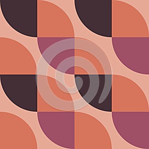 Abstract seamless pattern. Retro graphic vintage background. Color shapes as textura.