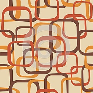 An abstract seamless pattern in retro style