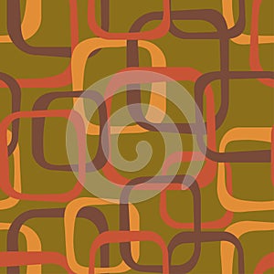 An abstract seamless pattern in retro style