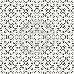 Abstract seamless pattern of ÃÂrosses with rounded corners.