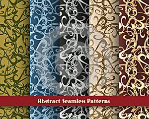 Abstract seamless pattern set