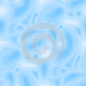 Abstract seamless pattern of soft formless structures in light blue colors photo