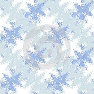 Abstract seamless pattern of waves and spots. Image in grunge style.