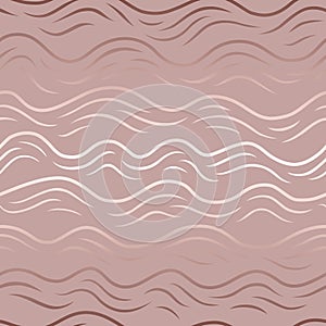 Abstract seamless pattern with wavy line. Elegant wave background. Delicate texture waves. Fluid twist tile. Tender swirl stripe d photo
