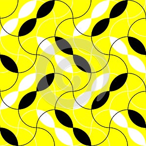 Abstract seamless pattern with wavy lines texture