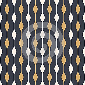 Abstract seamless pattern with wavy stripes