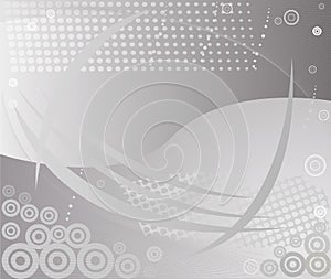 Abstract seamless patterned gray background vector