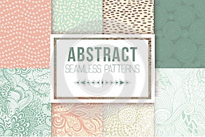 Abstract seamless patterns se vector textures