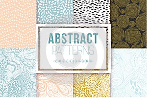 Abstract seamless patterns se vector textures