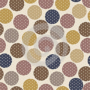 Abstract seamless polka dot pattern