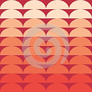 Seamless repeating pattern of halfcircles