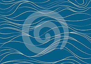 Abstract Seamless Sea wave Pattern background