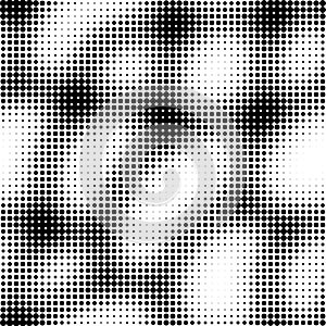 Abstract seamless seawave halftone pattern background.