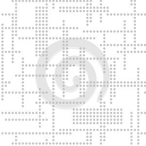 Abstract seamless techno pattern. Vector light background