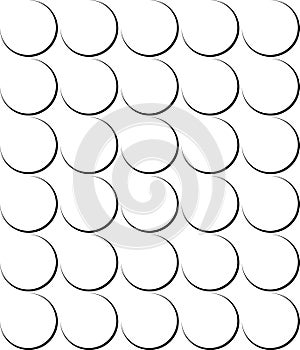 Abstract Seamless Thin Curvey Pattern Repeated Design On White Background photo