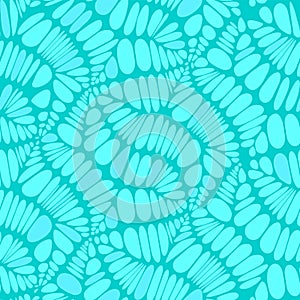 Abstract seamless vector pattern texture. Leaves, Cracks, graphic. Turquoise color. Isolated background.