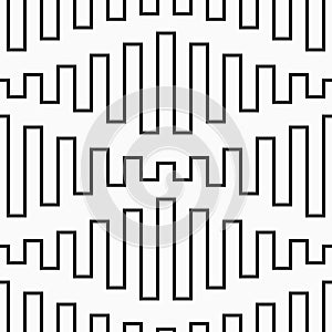 Abstract seamless vector pattern. Zigzag lines