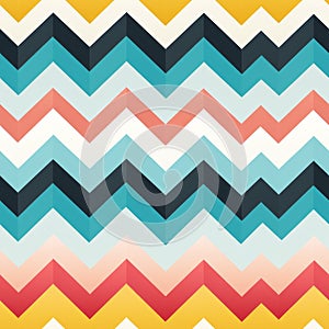 Abstract Seamless vintage zigzag pattern background.