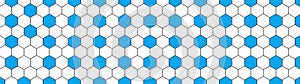 Abstract seamless white blue mosaic tile made of hexagonal geometric hexagon print texture background banner panorama