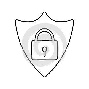 Abstract security vector icon illustration